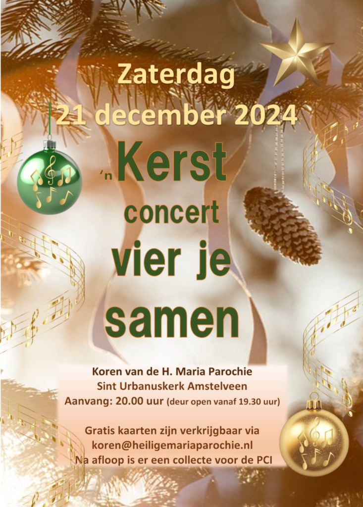 'n Kerstconcert vier je samen